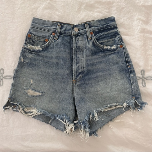 Agolde Dee Denim Shorts - Picture 2 of 11